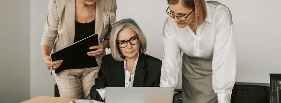 Accountants working together