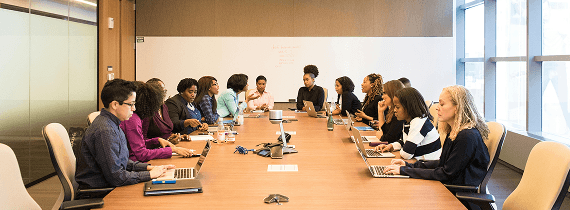 Business team in a meeting