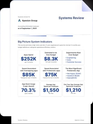 Comprehensive financial review report